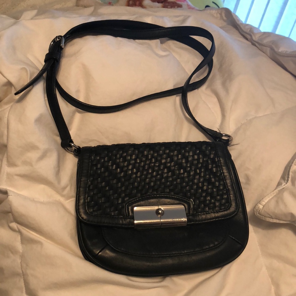 Coach Kristin leather Basketweave Crossbody